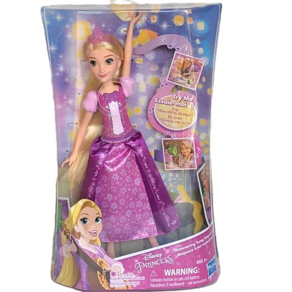 New in Box-Hasbro Disney Princess Shimmering Song Rapunzel, Singing Doll - Picture 2 of 13